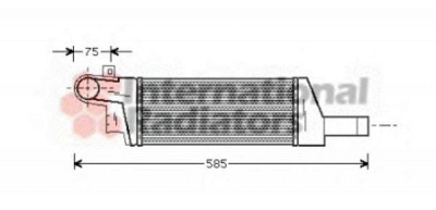 VAN WEZEL 37004322 -  Интеркулер